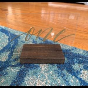 Acrylic Table Numbers - Wedding